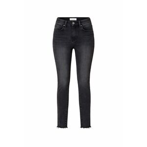 Vervet Skinny Jeans Womens 24x26 Black Wash Raw Hem Stretch Denim Mid Rise